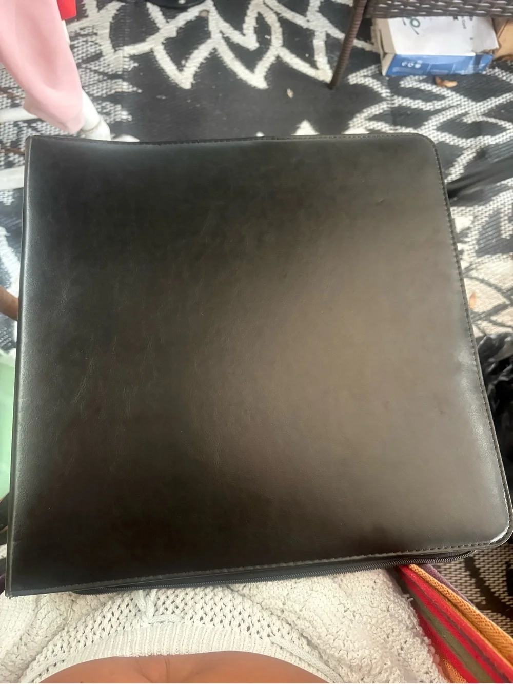 NWOT Zofly 4x6 Photo Album for 3-Ring Binder – Zippered Leather Picture Album